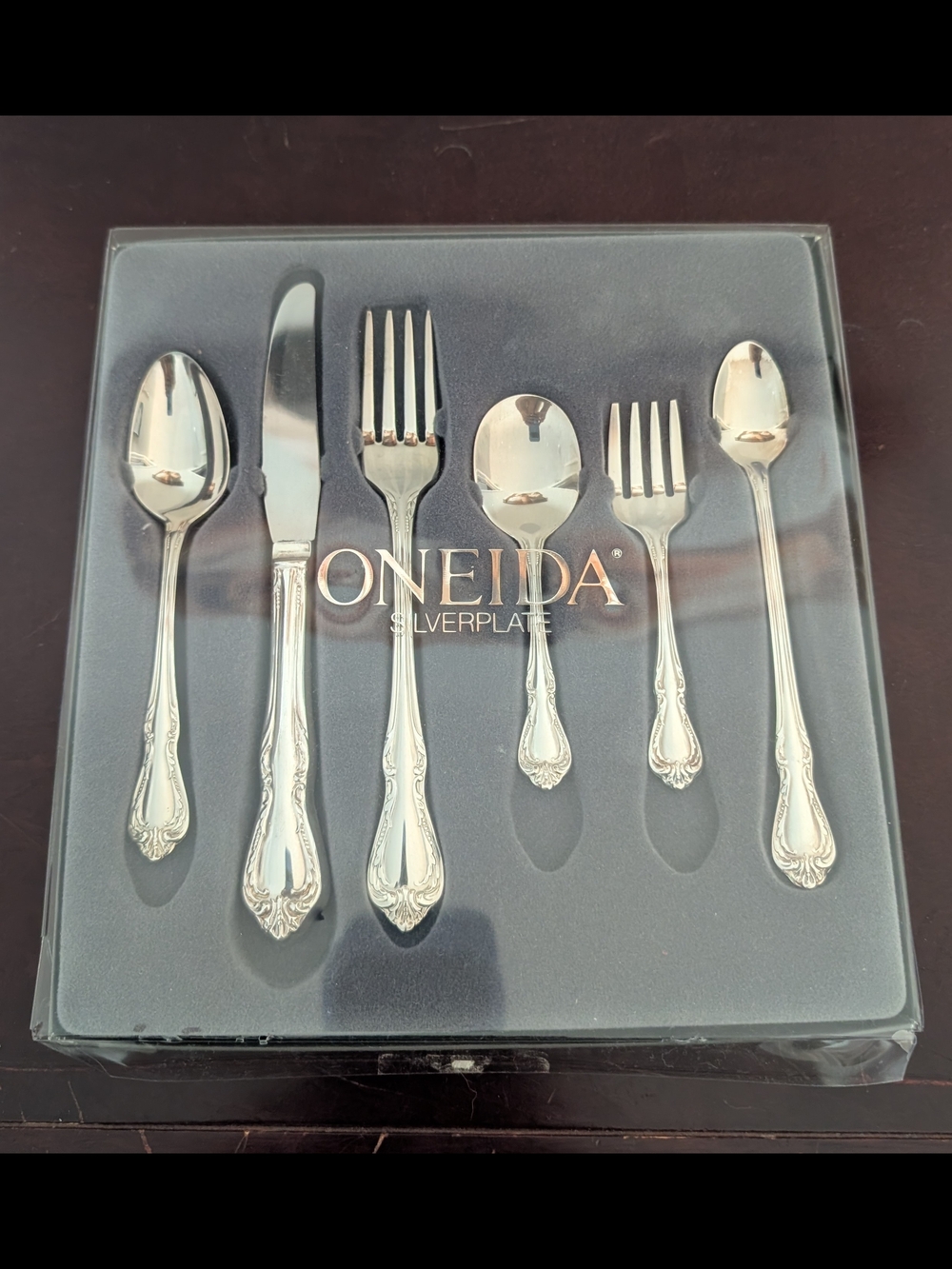 NWOT Oneida Silverplate 6-Piece Baby/Toddler Flatware Set in Silver Finish